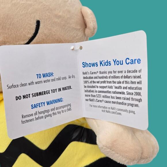 NEW Peanuts Rare 13" Sally Plush Doll Cedar Fair & 14" Charlie Brown Kohls Cares - Picture 12 of 14